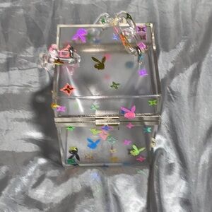 Playboy bunny inspired purse multi color